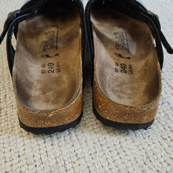 Birkenstock Birki's Silver Gray Mary Jane Mule Clogs EU 37 US 6 or 6.5 - Picture 6 of 6